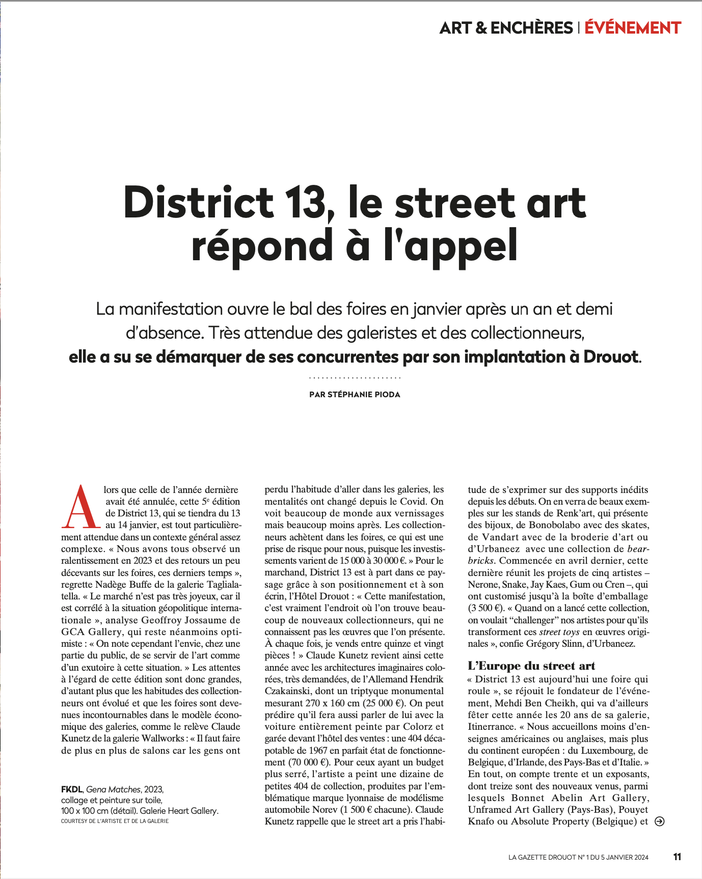 Stéphanie Pioda | La Gazette Drouot | 5-11 janvier 2024